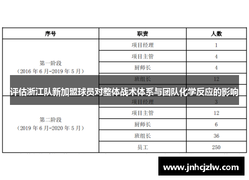 评估浙江队新加盟球员对整体战术体系与团队化学反应的影响